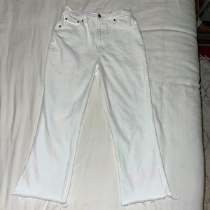 Abercrombie High Waisted Ankle Flair Jeans